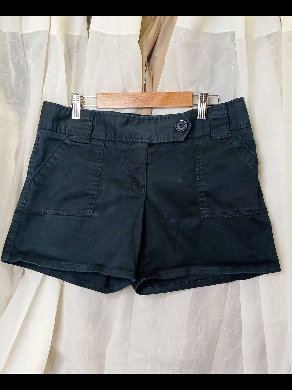 The Limited Black Women's Pocket Bermuda Shorts